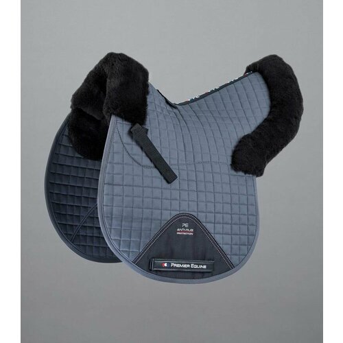 фото Вальтрап для лошади из мериносовой шерсти merino wool saddle pad - gp/jump numnah (серый) нет бренда