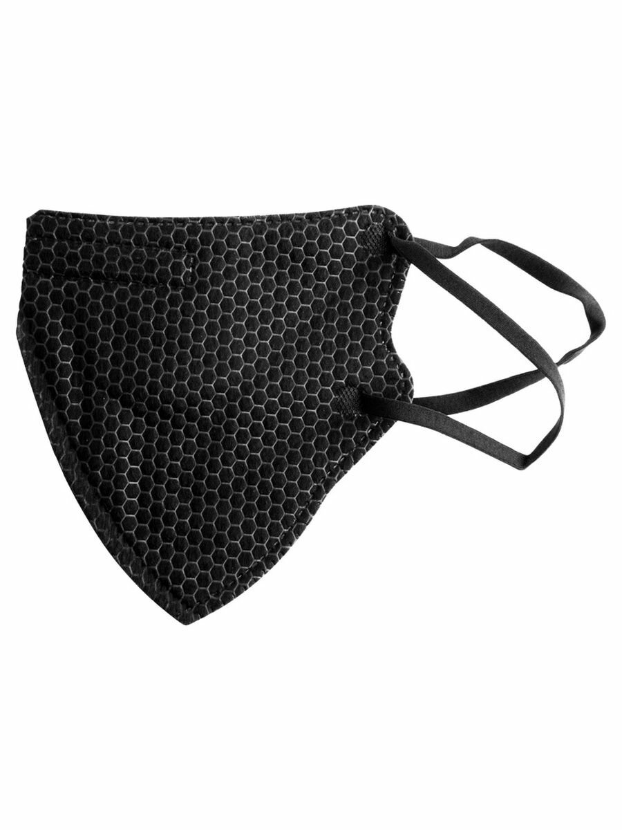 фото Маска-респиратор многоразовая черная текстурированная, 5шт, EVABOND, А311-14