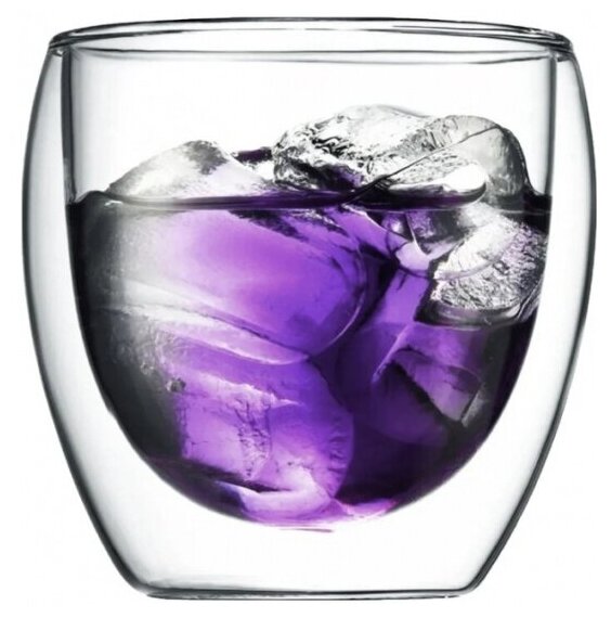 фото KIMBERLY Термостойкий стеклянный стакан с двойными стенками