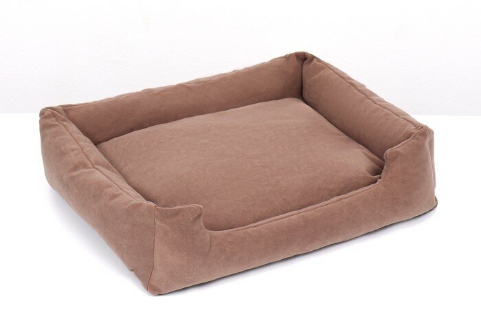 фото Лежанка-диван, 53 х 42 х 11 см, коричневая