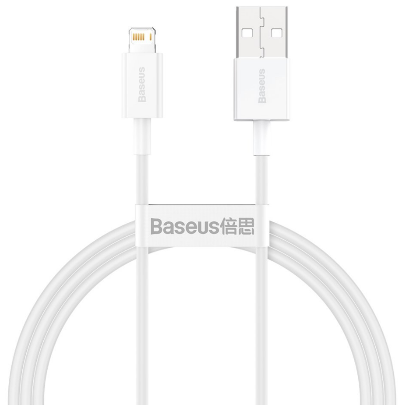 Кабель для передачи данных / быстрой зарядки /Baseus Superior Series Fast Charging Data Cable USB to iP 2.4A 1m White CALYS-A02