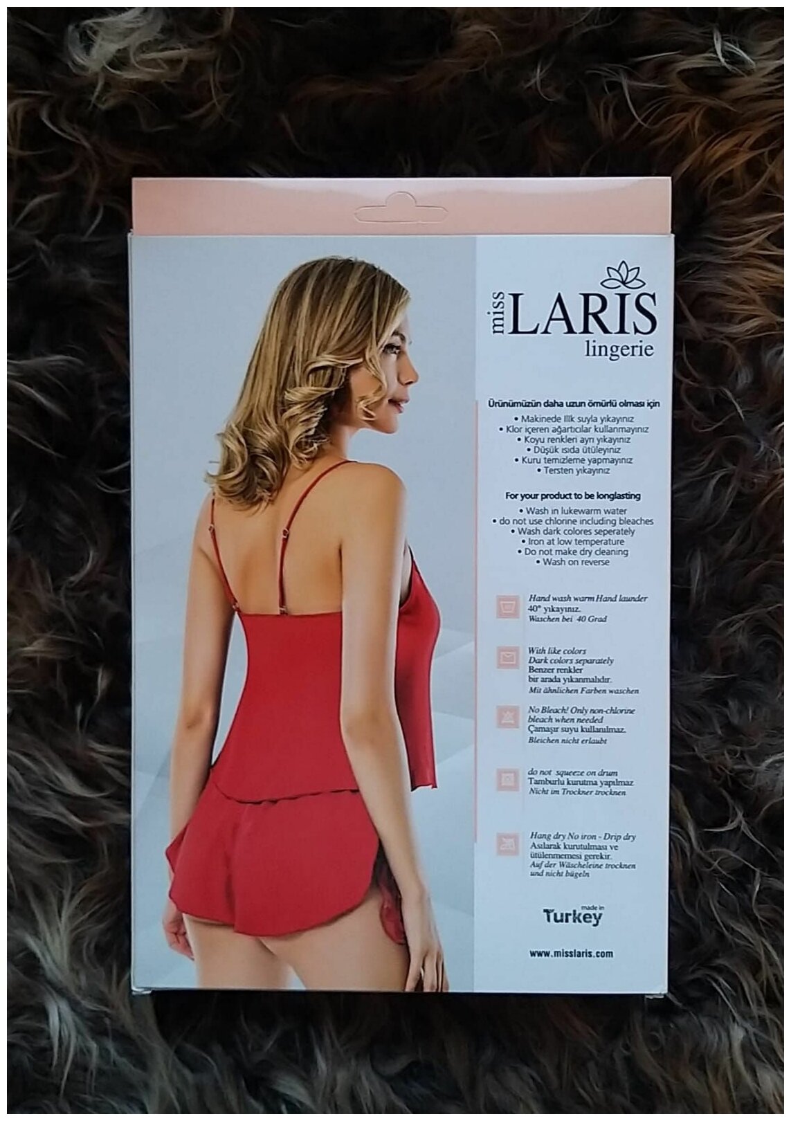 Пижама miss LARIS lingerie, шорты, майка, топ, без рукава, размер 46, красный - фотография № 5