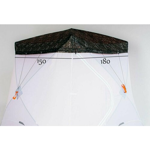 Антидождевая накидка "6 углов" для зимней палатки куб лонг long, размер по крыше 180х150 см, цвет темный лес