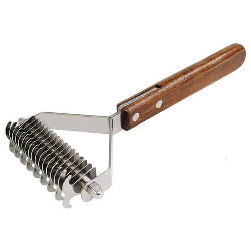 Дешеддер для кошек и собак. Щетка для вычесывания шерсти (пуходерка). Чесалка для животных.