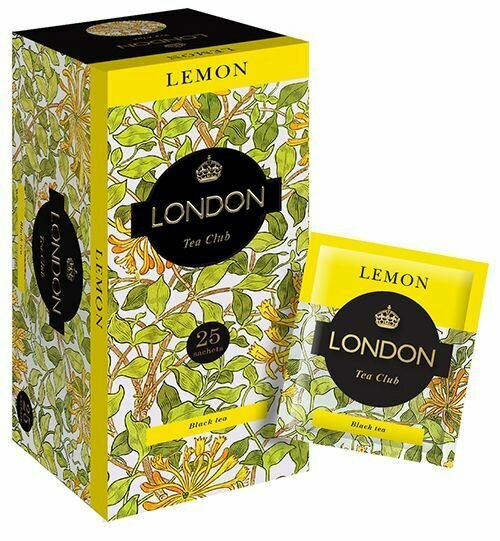 Набор ЧАЯ ТМ "London Tea Club"(GREEN 25*2г, Lemon 25*2г,Ginger-Orange 25*2г,Assam 25*2г), 12уп - фотография № 3