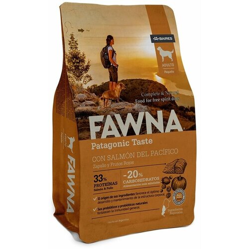 Fawna (Фавна) - Adulto Pequeno 3 Kg (Для взрослых мелких пород. Лосось, тыква, красные ягоды)