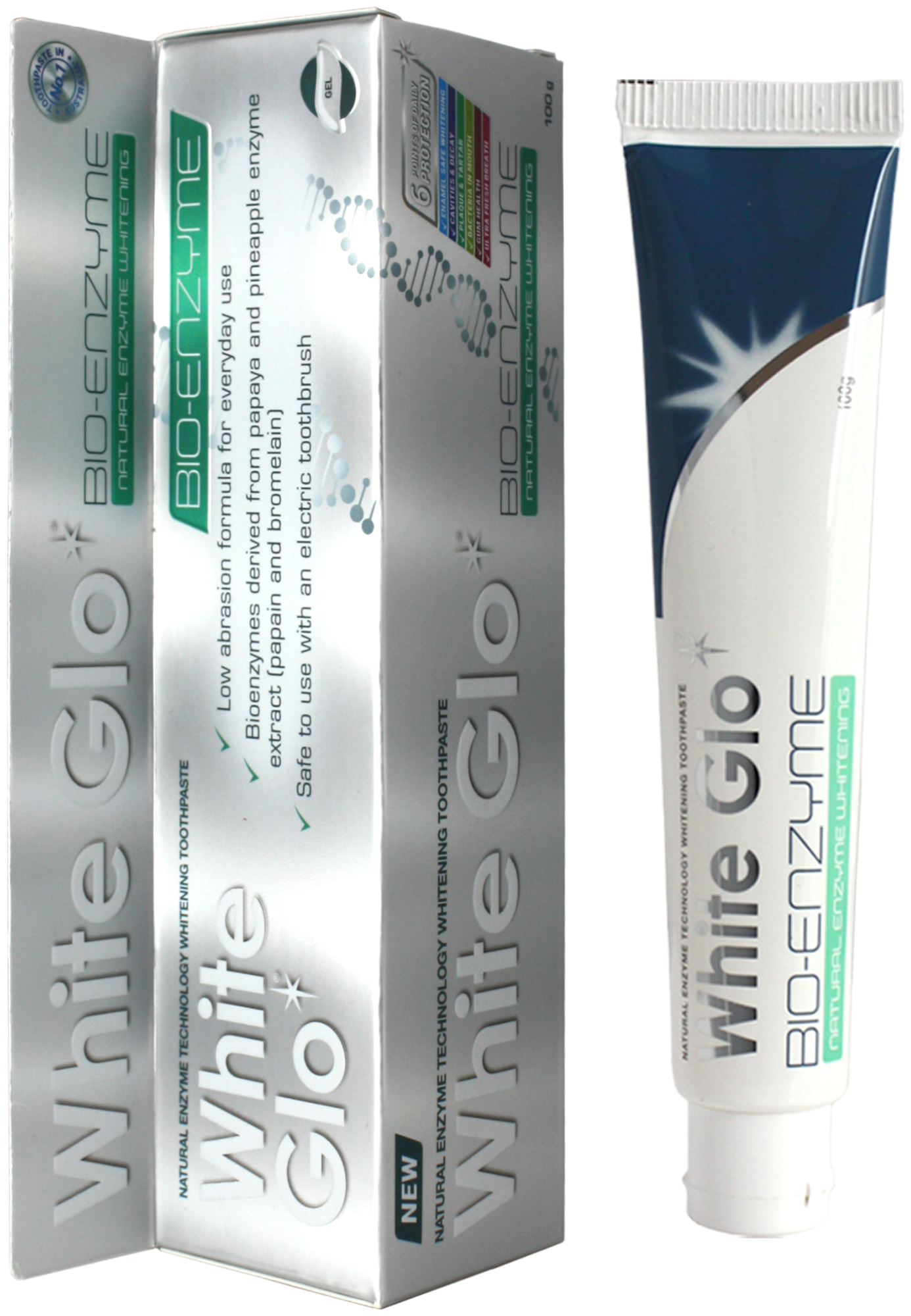 Зубная паста White Glo отбеливающая Bio-Enzyme