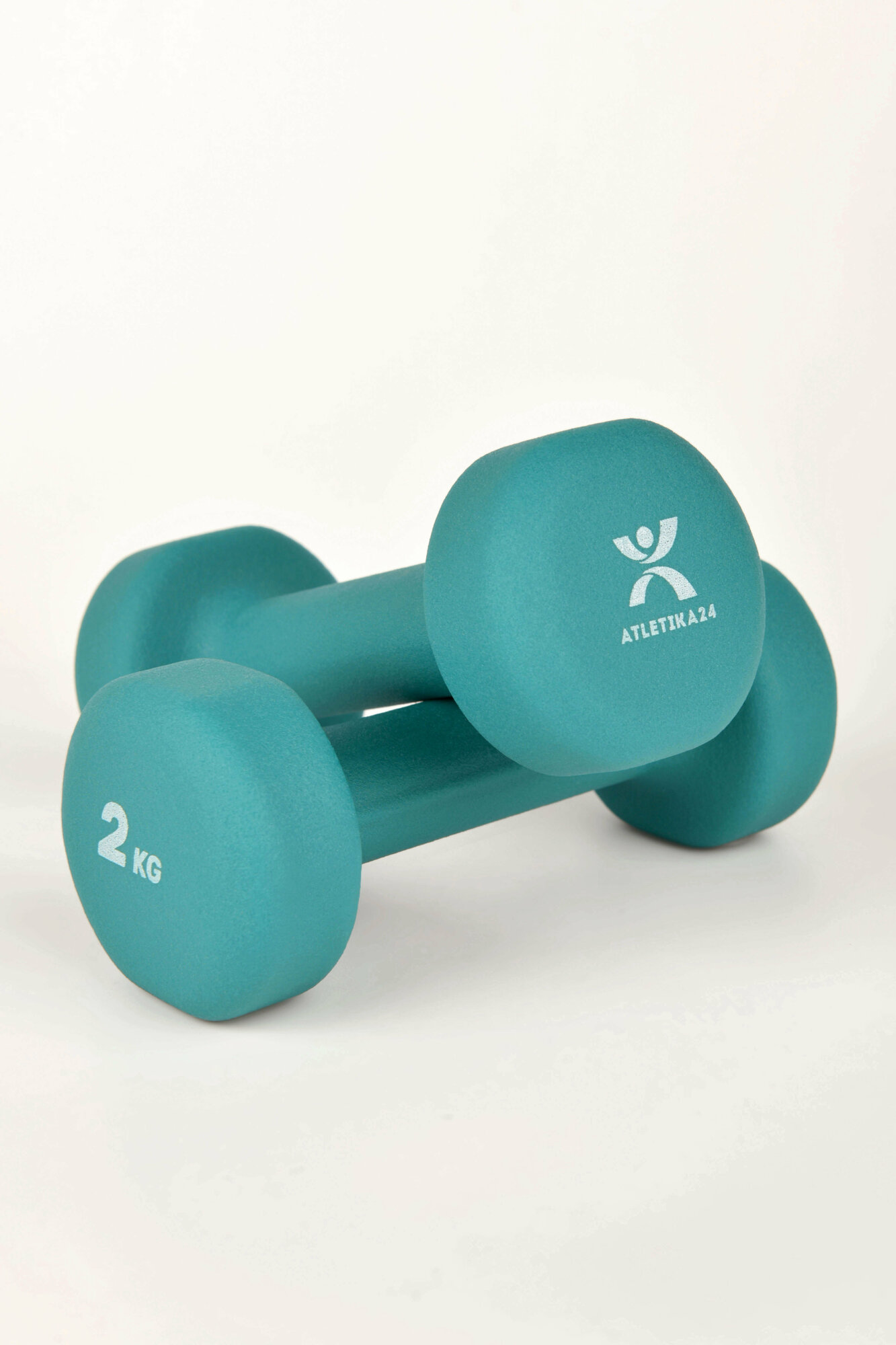 Гантели для фитнеса и спорта Atletika24 , набор неопреновых стальных гантелей для дома, спортзала, 2 шт по 2 кг