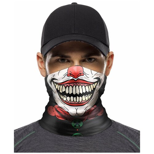 фото Бандана skully, размер one size, красный, черный