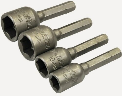 Изображение товара Набор магнитных торцовых головок Makita С-form 4 шт. (8, 10, 12, 13 мм)