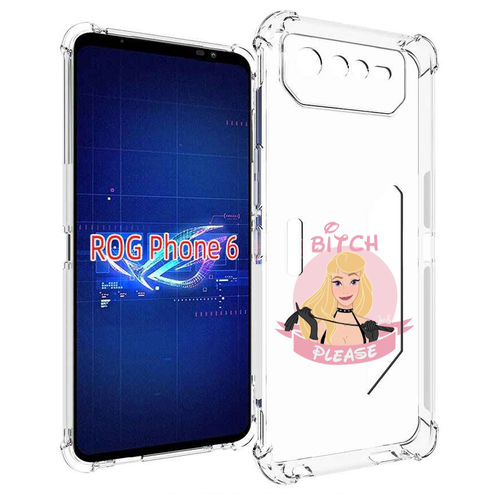 Чехол MyPads принцесса-аврора женский для Asus ROG Phone 6 задняя-панель-накладка-бампер