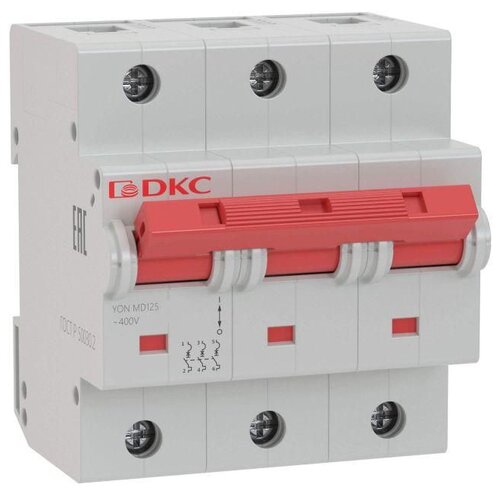 Автоматический выключатель DKC MD125-3C80 C 20kA 80 А автоматический выключатель модульный dkc md125 1c80 1p 80а c 20ka yon