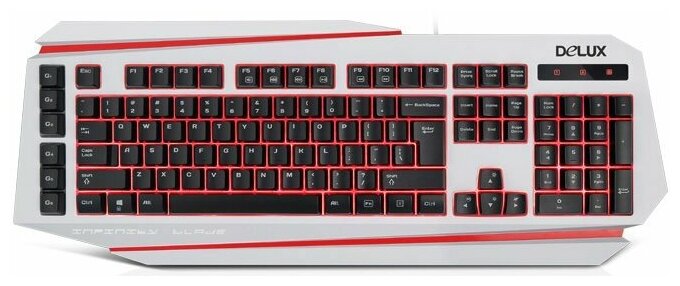 Клавиатура Delux K9500 White/Red
