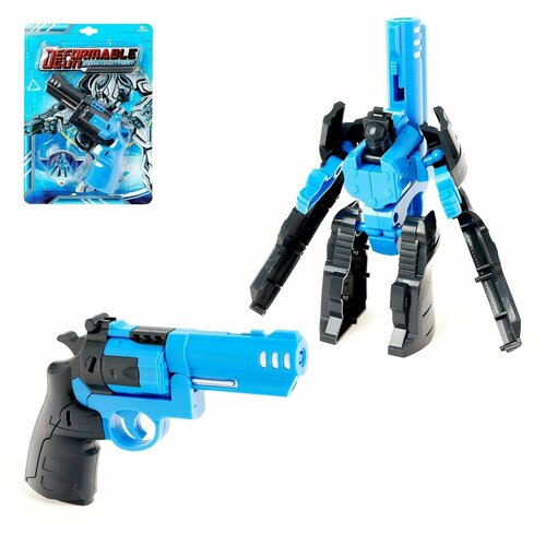фигурка робот киборг синий Робот «Револьвер», трансформируется, цвета микс