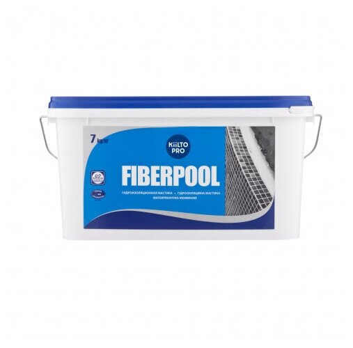 мастика гидроизоляционная Kiilto FIBERPOOL 7 кг., арт.T3723.300 - фото №13