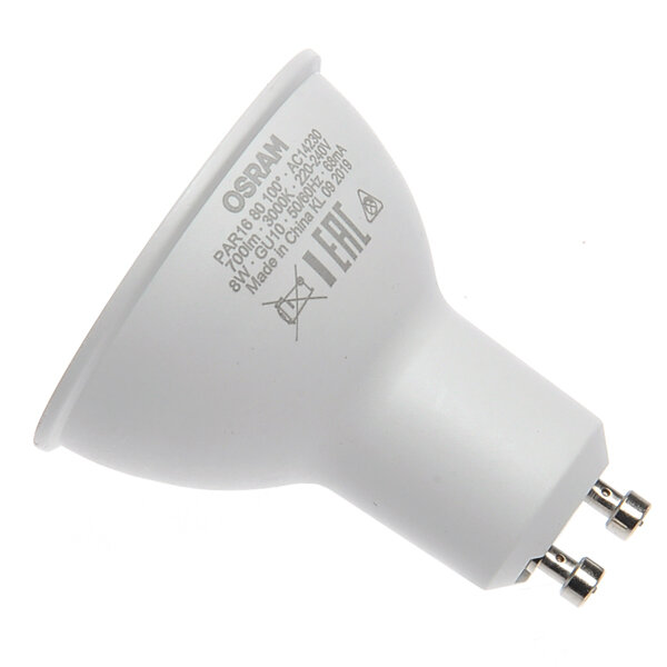 Лампа светодиодная OSRAM PAR16, GU10, 6 Вт, 3000 К - фотография № 11