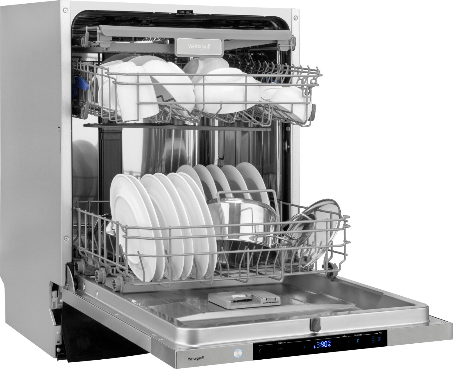 Посудомоечная машина Weissgauff BDW 6150 Touch DC Inverter серебристый (429985) - фото №5
