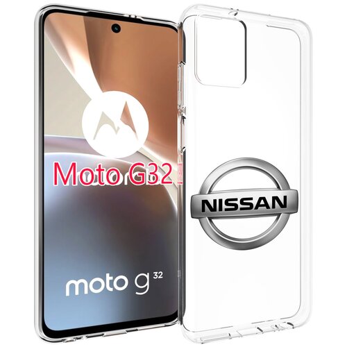 Чехол MyPads nissan-ниссан-3 мужской для Motorola Moto G32 задняя-панель-накладка-бампер