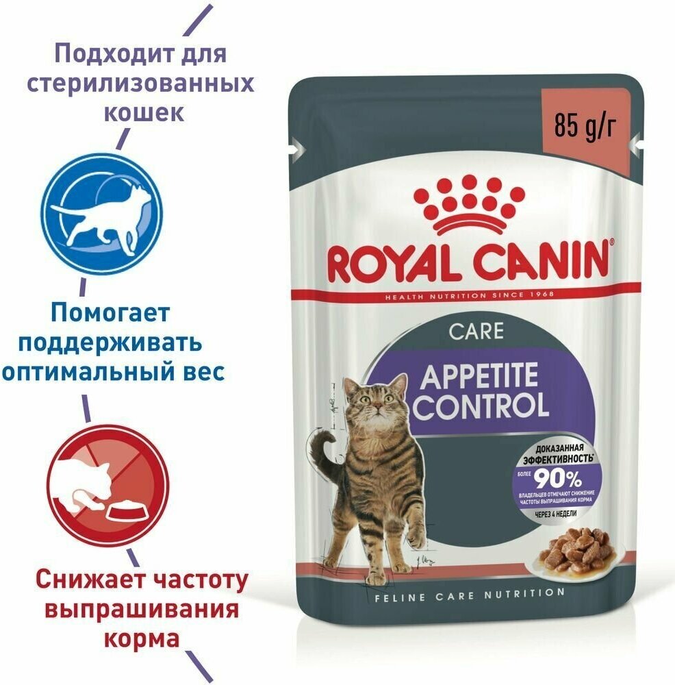 Royal Canin Appetite Control Care (соус) влажный корм для контроля аппетита у кошек разных пород - фотография № 1