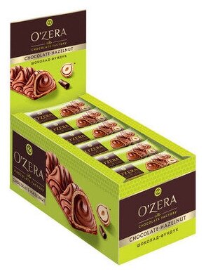 Ozera, батончик Chocolate Hazelnut, 23 г (упаковка 24 штуки)