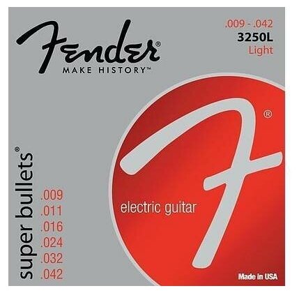Cтруны для электрогитары Fender STRINGS 3250L SUPER BULLET 9-42