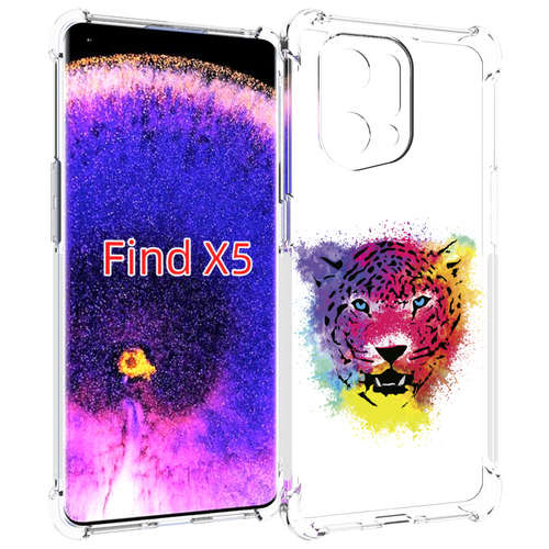 Чехол MyPads Гепард для Oppo Find X5 задняя-панель-накладка-бампер чехол mypads пончик для oppo find x5 задняя панель накладка бампер