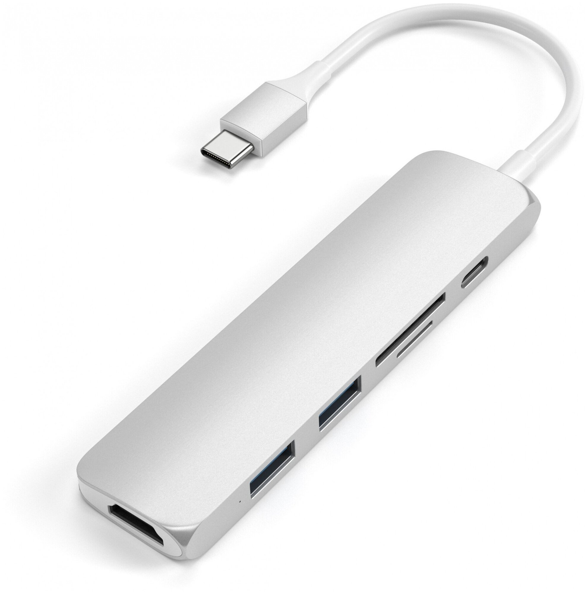 Купить USB-концентратор Satechi Slim Multi-Port V2 (ST-SCMA2S) Type-C .