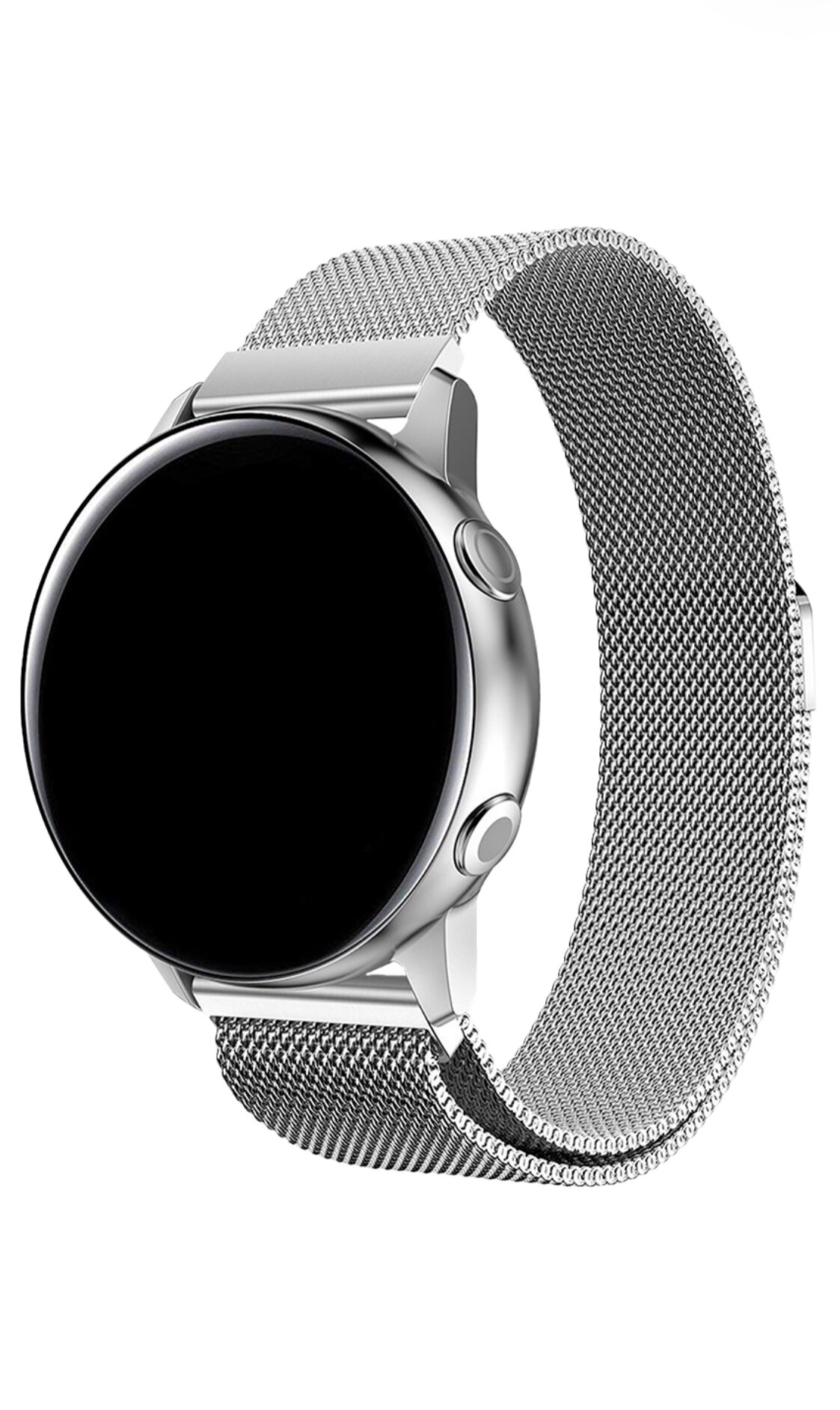 Универсальный металлический ремешок миланская петля 22 мм для часов Samsung Xiaomi Huawei Garmin серебро