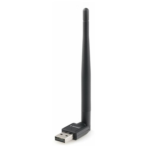 Wi-Fi адаптер Gembird WNP-UA-010, черный wi fi адаптер с антенной usb 2 0 1200 мбит с