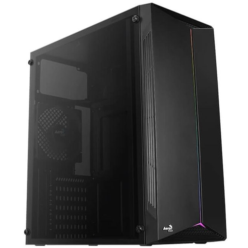 Корпус Aerocool Split-A-BK-v1 (ATX, Acrylic Window, RGB, USB3.0 x1, USB2.0 x2) корпус miditower aerocool mirage g bk v1 atx argb glass window 1x mirage 120mm