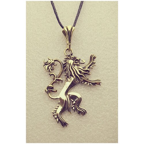 Ланнистеры - Герб Ланнистеров - Лев Ланнистеров Дом Ланнистеров - Игра Престолов - Песнь Льда и Пламени - Game of Trones - Подвеска - Кулон - Брелок