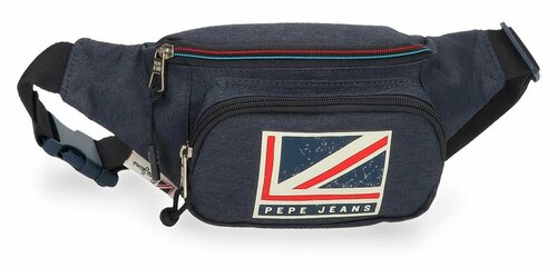 Сумка  поясная Pepe Jeans, синий