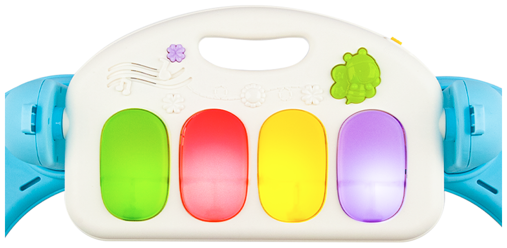 Коврик для новорожденных с Bluetooth, развивающий, с пианино, проектором, музыкальным модулем и подсветкой
