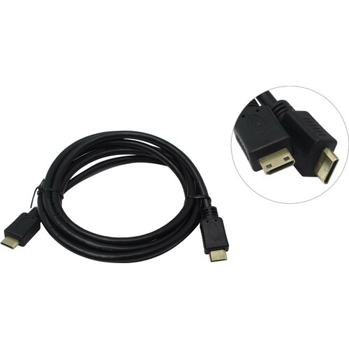 Кабель «B&P» mini HDMI to mini HDMI (19M -19M) 1.8м ver1.4 аксессуар espada mini hdmi 19m to hdmi 19m v1 4 1 8m emhdmi19 hdmi19