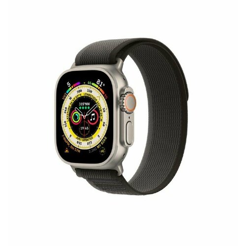 Умные часы Apple Watch Ultra 49 мм Titanium Case Cellular, титановый/черно-серый Trail Loop S/M