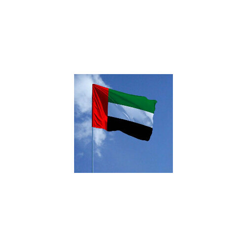 Флаг Объединенных Арабских Эмиратов (ОАЭ) 90х135 см клуб нумизмат банкнота дирхам арабских эмиратов 1973 года