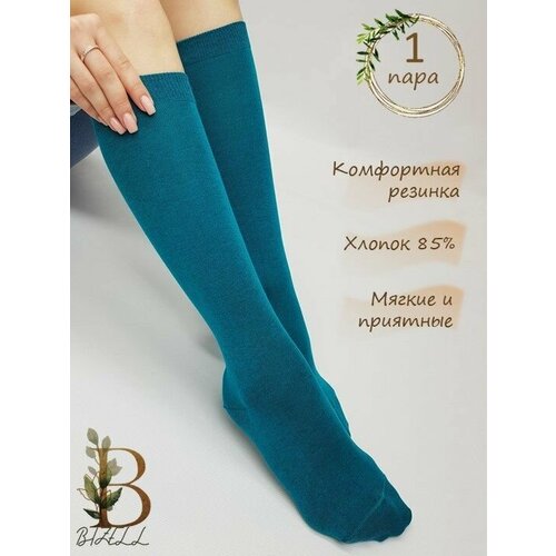 фото Гольфы , размер 35-36, бирюзовый, голубой bizell