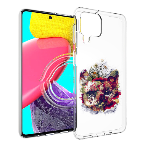 Чехол MyPads Лиса в цветах-2 для Samsung Galaxy M53 (SM-M536) задняя-панель-накладка-бампер