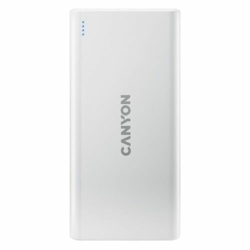 Внешний аккумулятор (Power Bank) Canyon PB-106, 10000мAч, белый [cne-cpb1006w]