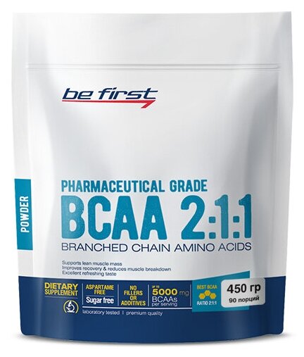 Апельсин Be First BCAA 2:1:1 Powder 450 гр (Be First)