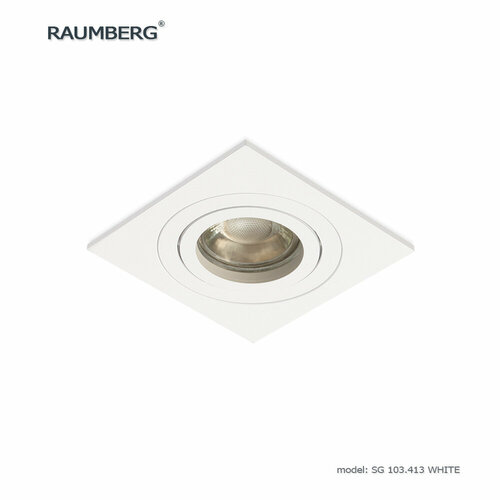 Встраиваемый поворотный светильник RAUMBERG SG 103.413 wh белый под светодиодную лампу GU10