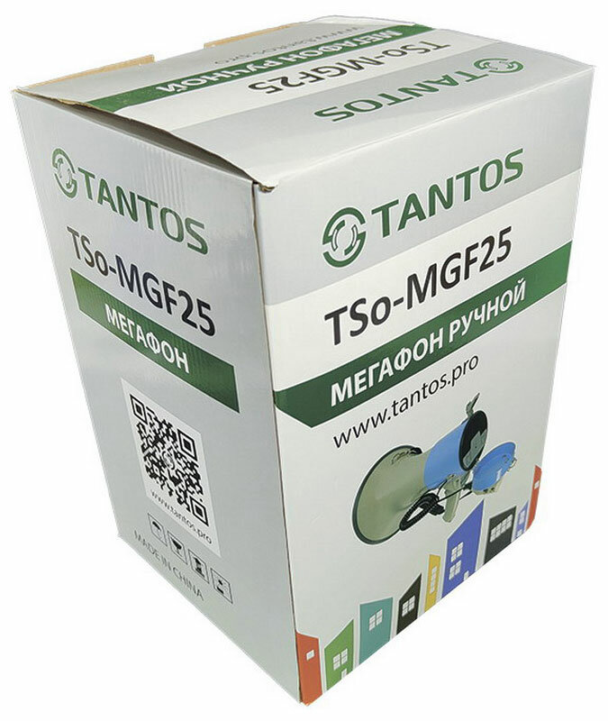 Tantos Электромегафон Tantos TSo-MGF25 (ручной 25 Вт до 500 м выносной микрофон USB SD FM-AUX)