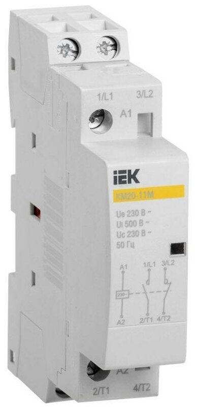 Контактор модульный КМ20-11М AC IEK MKK11-20-11