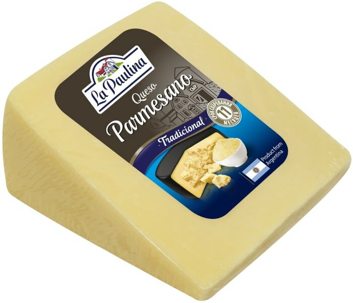 Сыр La Paulina Queso Пармезан 45% 0.2-0.4кг, 200 г