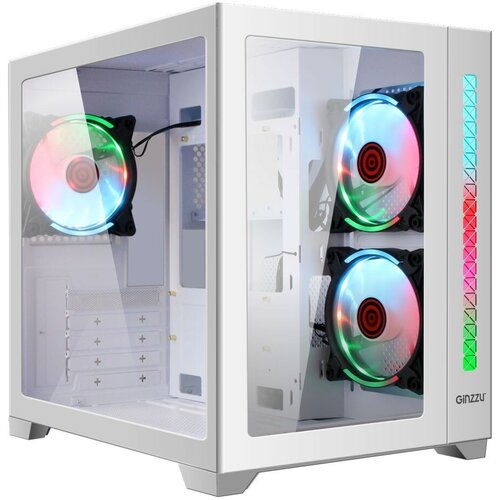 Ginzzu корпус V450 RGB Белый CRC6 FAN12CM RGB 3