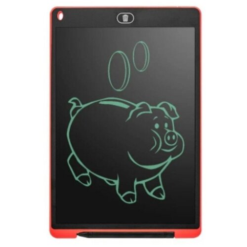 фото Интерактивный детский графический планшет для рисования 8,5 красный эмили