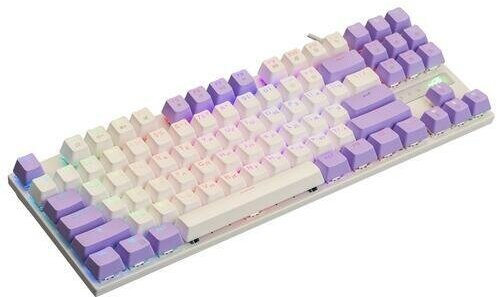 Клавиатура для компьютера клавиатура игровая клавиатура с подсветкой DEXP Widow PRO фиолетовая