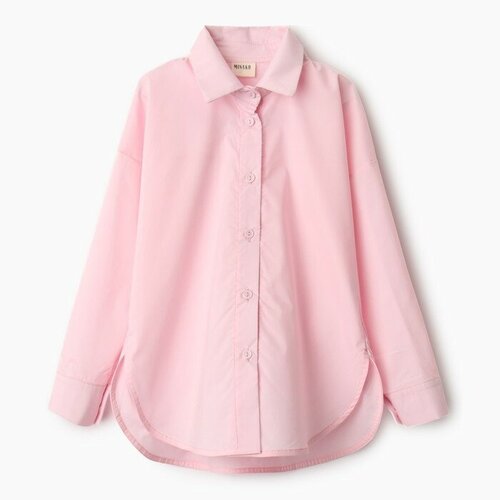 фото Рубашка minaku, размер 122, розовый
