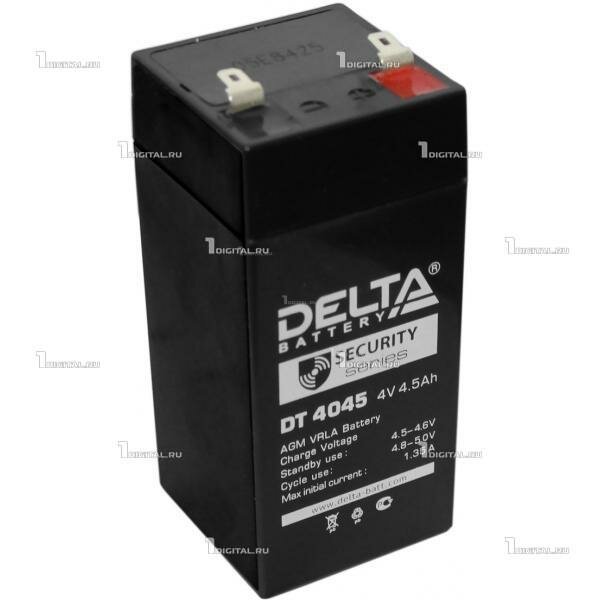 Аккумулятор DELTA DT-4045-47 (4В, 4.5Ач / 4V, 4.5Ah) Для слаботочных систем.