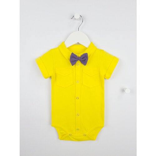 Боди BabyMaya, размер 26/86, желтый шорты babymaya размер 26 86 синий